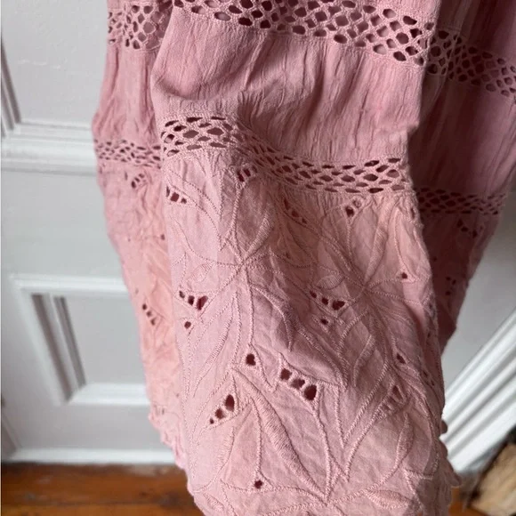 Abercrombie&Fitch x Teenvogue/Coachella Inspired Tiered Embroidered Lace Small - Picture 6 of 14